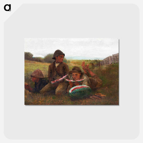 アートポストカード-The Watermelon Boys - ウィンスロー ホーマー Postcard.