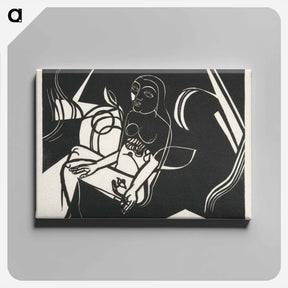 アートパネル-Seated Female Nude with Flower
 - イェール大学アートギャラリー Canvas.