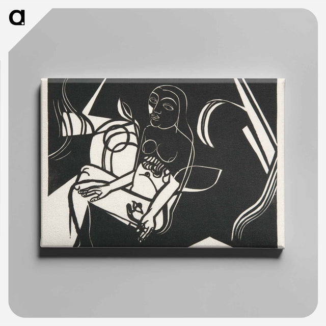 アートパネル-Seated Female Nude with Flower
 - イェール大学アートギャラリー Canvas.
