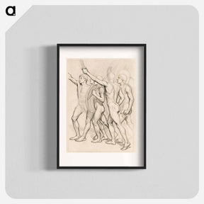 アートポスター-Nude greek soldiers - アルバート エーデルフェルト Poster.