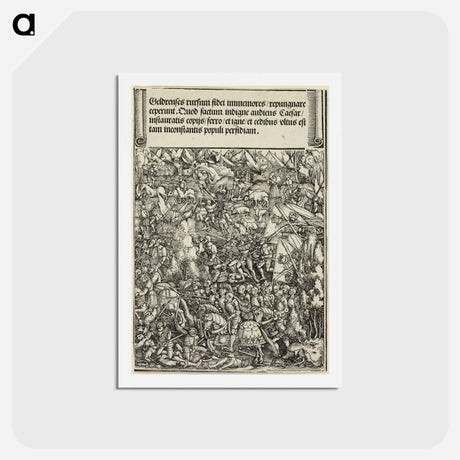 アートポストカード-The Second War in Gueldres - アルブレヒト デューラー Postcard.