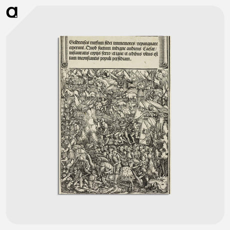 アートポストカード-The Second War in Gueldres - アルブレヒト デューラー Postcard.