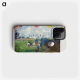 The Artist's Palette with a Landscape - カミーユ ピサロ Phone Case.