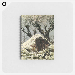 アートメモ帳-Trees in the snow - カスパー ダーヴィト フリードリヒ Memo.
