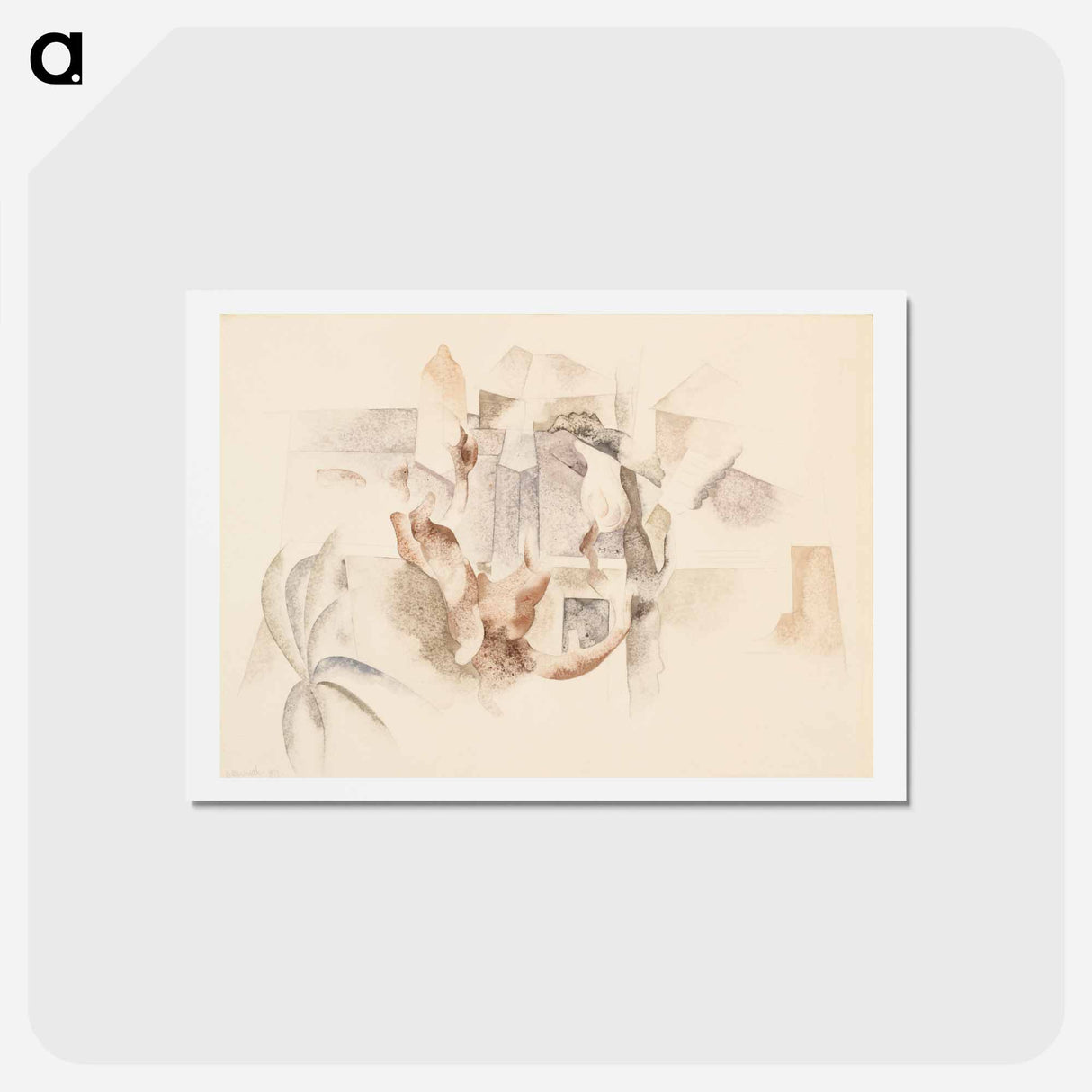 アートポストカード-Bermuda Landscape No. 2 - チャールズ デムス Postcard.