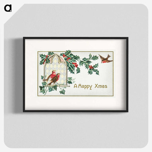 ハッピー・クリスマス・ポストカード - クリスマス Poster.
