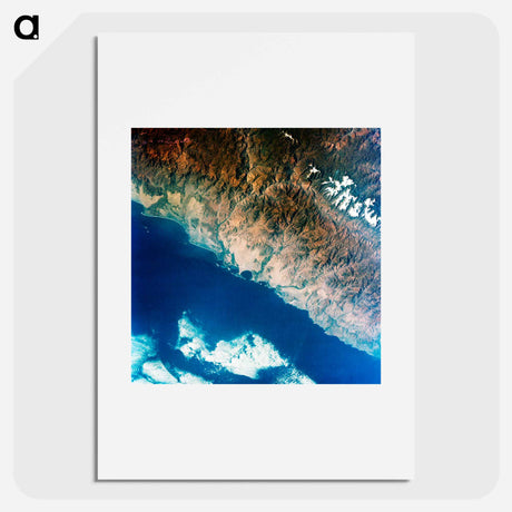 アートポスター-Peruvian Coast from Gemini 9A
 - 上空からの地球 Poster.