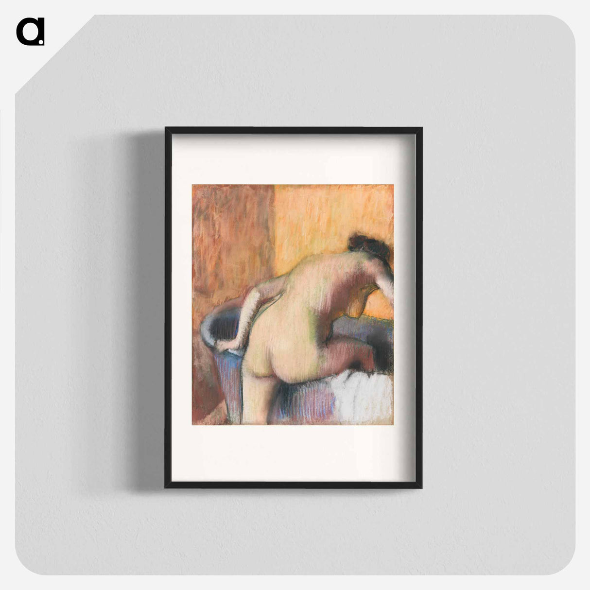 Naked lady - Edgar Degas Poster.