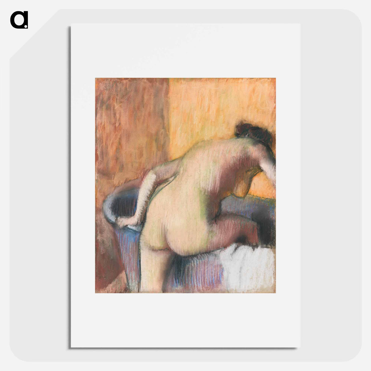 Naked lady - Edgar Degas Poster.