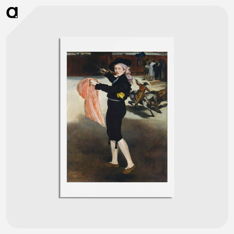 アートポストカード-Mademoiselle Victorine in the Costume of an Espada - エドゥアール マネ Postcard.