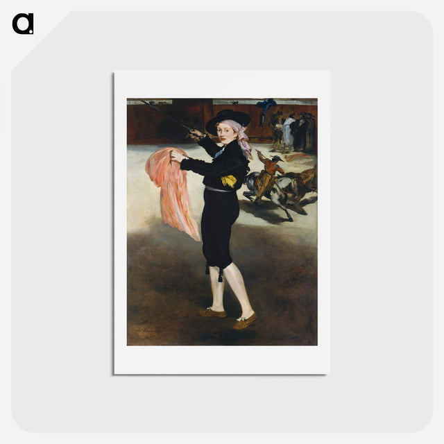 アートポストカード-Mademoiselle Victorine in the Costume of an Espada - エドゥアール マネ Postcard.