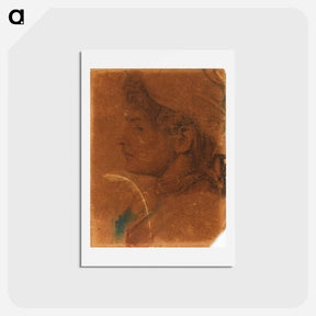 アートポストカード-Lady portrait - エゴン シーレ Postcard.