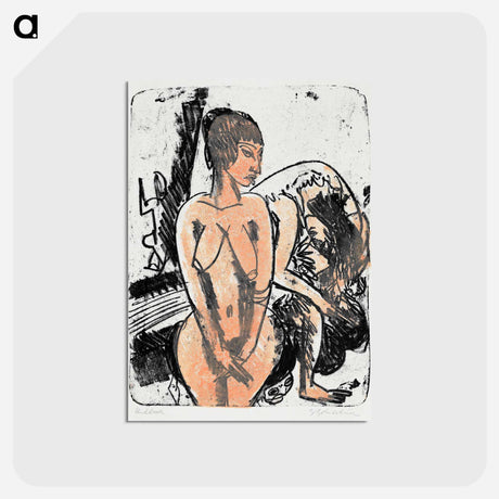 アートポストカード-Two Women - エルンスト ルートヴィヒ キルヒナー Postcard.