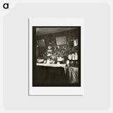 アートポストカード-Worker's Bedroom, Rue de Belleville
 - ウジェーヌ アジェ Postcard.