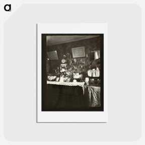 アートポストカード-Worker's Bedroom, Rue de Belleville
 - ウジェーヌ アジェ Postcard.