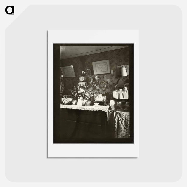 アートポストカード-Worker's Bedroom, Rue de Belleville
 - ウジェーヌ アジェ Postcard.