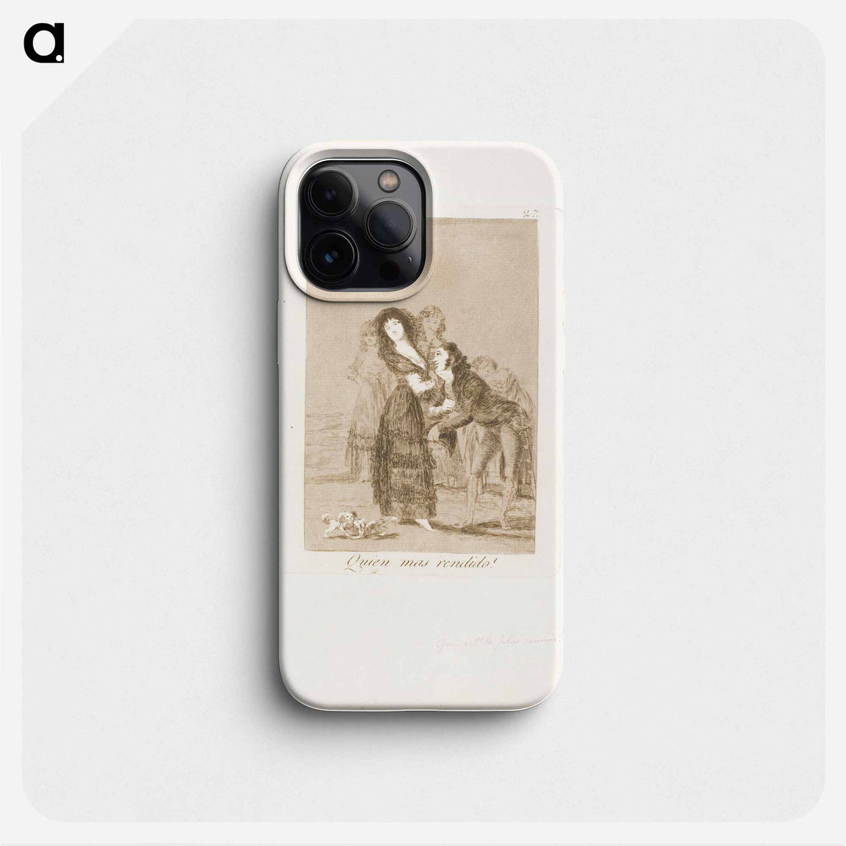 Which of Them is the More Overcome? - Francisco de Goya Phone Case.