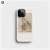 Which of Them is the More Overcome? - フランシスコ デ ゴヤ Phone Case.