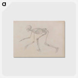 アートポストカード-Crawling Skeleton
 - ジョージ スタッブス Postcard.