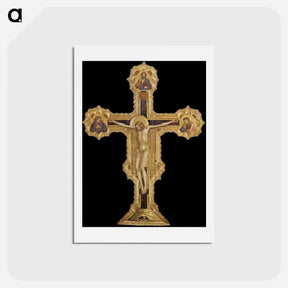 アートポストカード-The Crucifixion - ジョット ディ ボンドーネ Postcard.