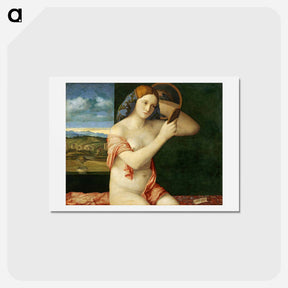 アートポストカード-Young Woman at Her Toilette Giovanni Bellini - ジョヴァンニ ベッリーニ Postcard.