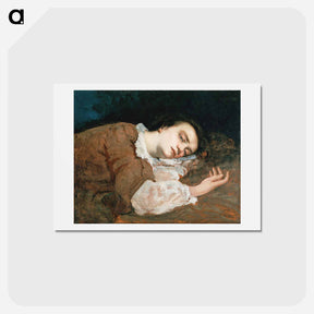 アートポストカード-Study for Les Demoiselles des bords de la Seine - ギュスターヴ クールベ Postcard.