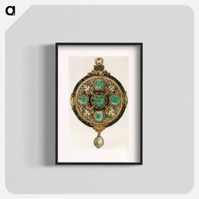 アートポスター-Design for a Pendant - ハンス ホルバイン Poster.