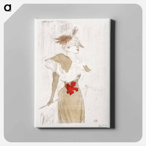 アートパネル-Mademoiselle Marcelle Lender Standing - アンリ ド トゥールーズ ロートレック Canvas.
