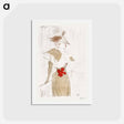 アートポストカード-Mademoiselle Marcelle Lender Standing - アンリ ド トゥールーズ ロートレック Postcard.