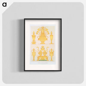 アートポスター-Enamelled Gold Vases
 - エジプト美術史 Poster.