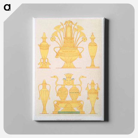 アートパネル-Enamelled Gold Vases
 - エジプト美術史 Canvas.