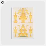 アートポストカード-Enamelled Gold Vases
 - エジプト美術史 Postcard.