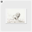 アートポストカード-Lion - ジャン ベルナール Postcard.
