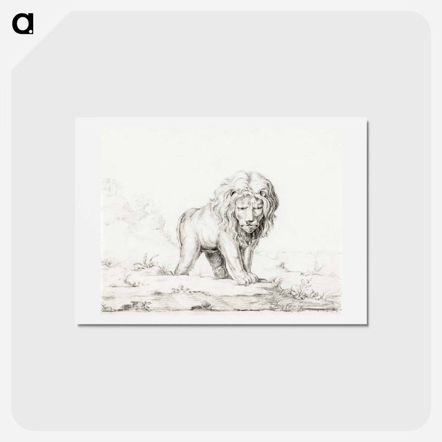 アートポストカード-Lion - ジャン ベルナール Postcard.