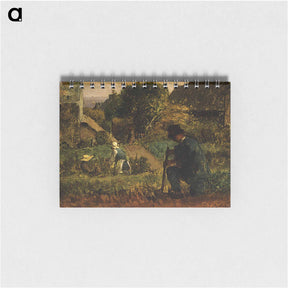 アートメモ帳-Garden Scene - ジャン フランソワ ミレー Memo.