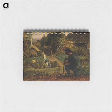 Garden Scene - ジャン フランソワ ミレー Memo.