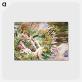 アートポストカード-Tommies Bathing - ジョン シンガー サージェント Postcard.