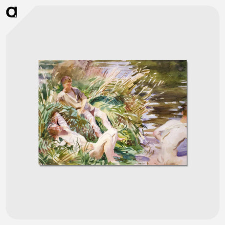 アートポストカード-Tommies Bathing - ジョン シンガー サージェント Postcard.