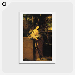アートポストカード-Mrs. John Parker - ジョシュア レノルズ Postcard.