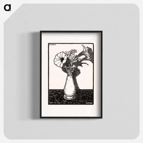 アートポスター-Vase with Flowers - ユリー デ フラーハ Poster.