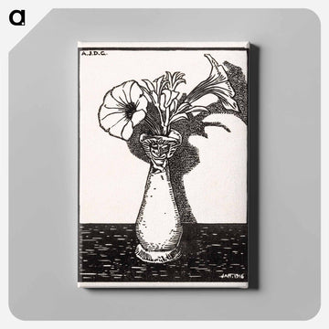 Vase with Flowers - Julie de Graag Canvas.