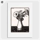 Vase with Flowers - Julie de Grague Poster.