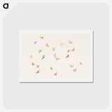 アートポストカード-One Thousand Butterflies - 神坂 雪佳 Postcard.