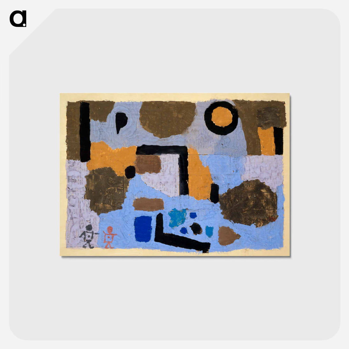 アートポストカード-With the two lost ones
 - バーゼル美術館 Postcard.