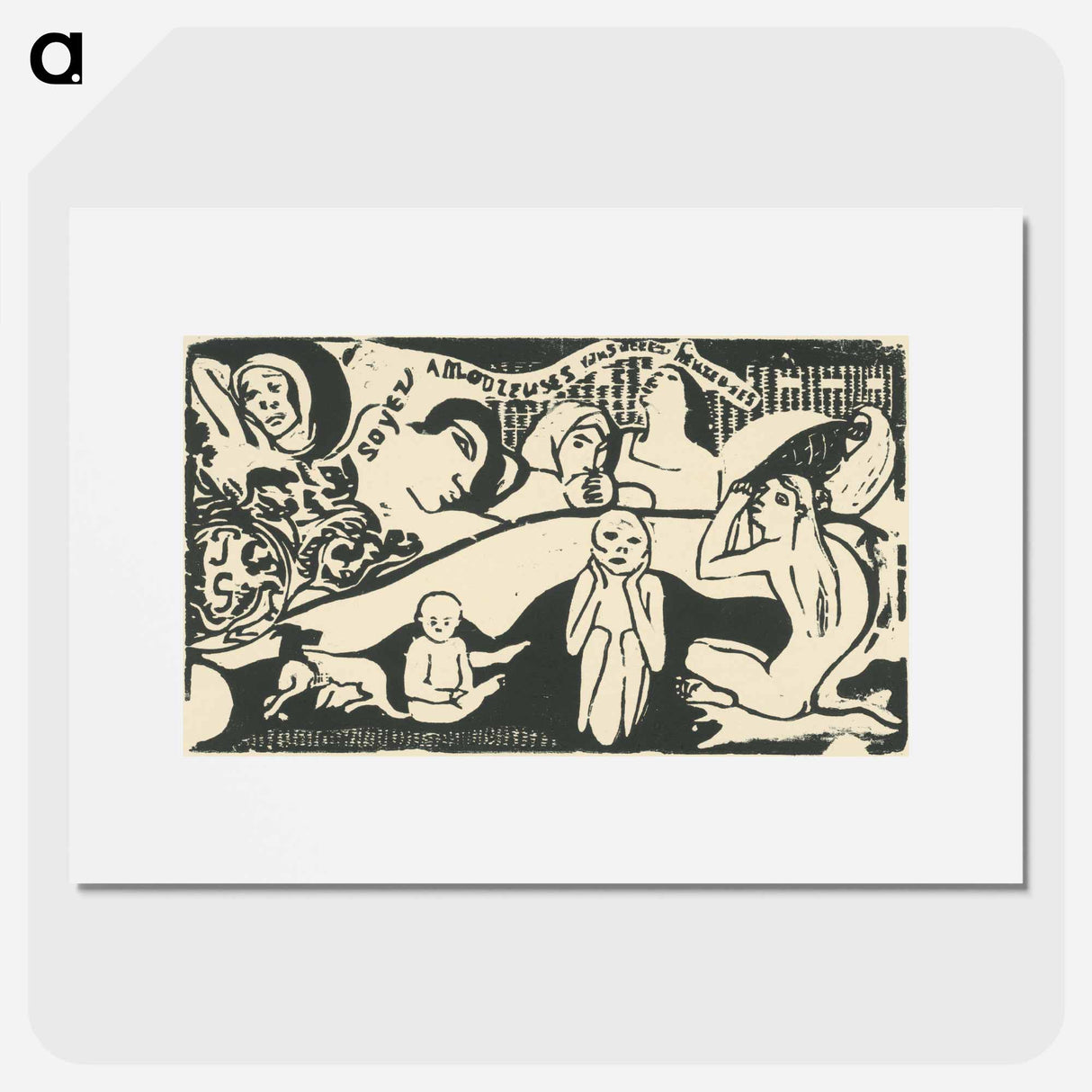 Soyez amoureuses vous serez heureuses - ポール ゴーギャン Poster.