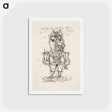 アートポストカード-Ass (Esel)
 - パウル クレー Postcard.