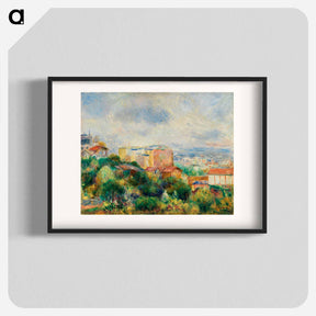 アートポスター-View From Montmartre - ピエール オーギュスト ルノワール Poster.