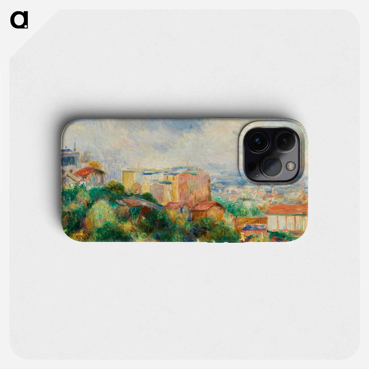 View From Montmartre - ピエール オーギュスト ルノワール Phone Case.