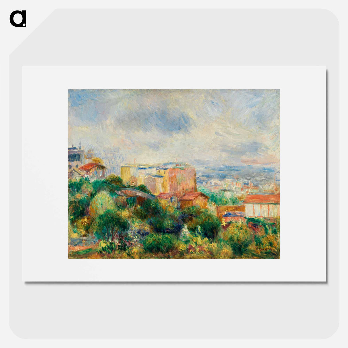 View From Montmartre - Pierre-Auguste Renoir Poster.