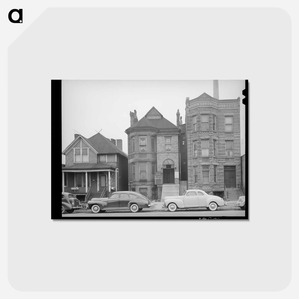 アートポストカード-Old Residence Converted into Church
 - ラッセル リー Postcard.